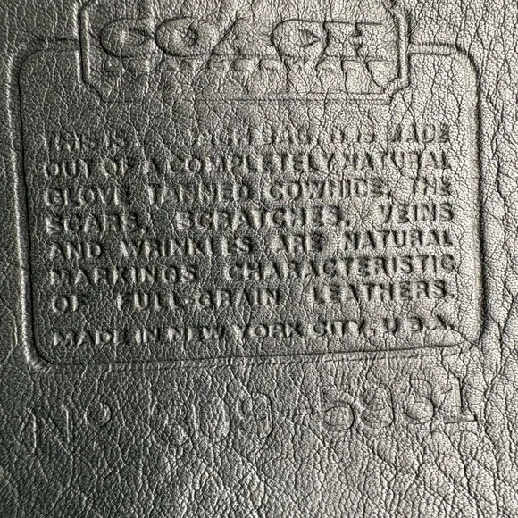 Coach 1970’s Black Leather Duffle Feed Sack Made in New York City - Picture 15 of 16